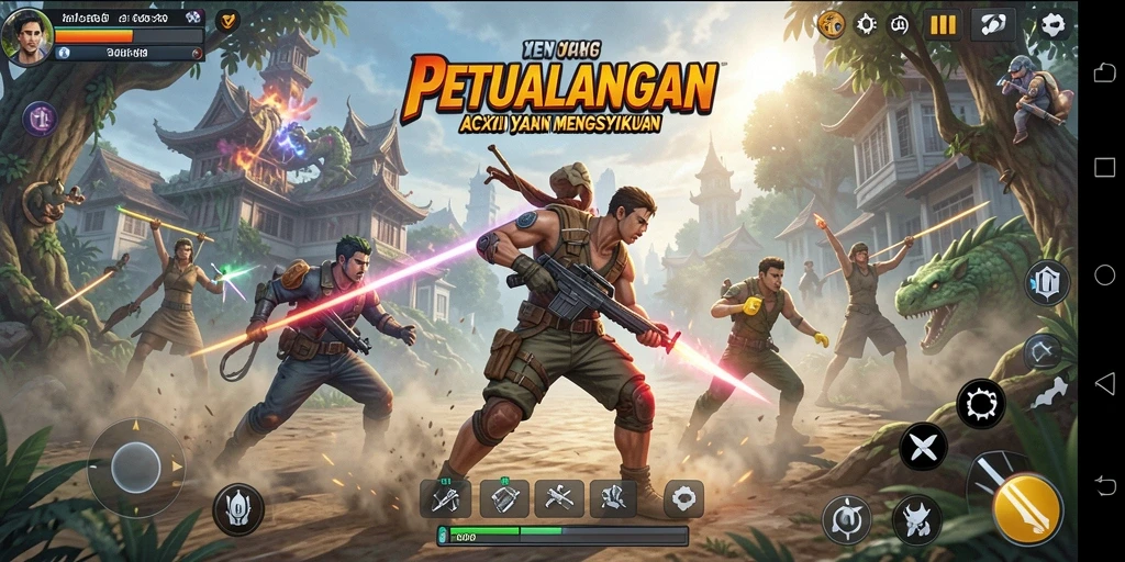 Tampilan gameplay seru dari 3446 yang penuh aksi.
