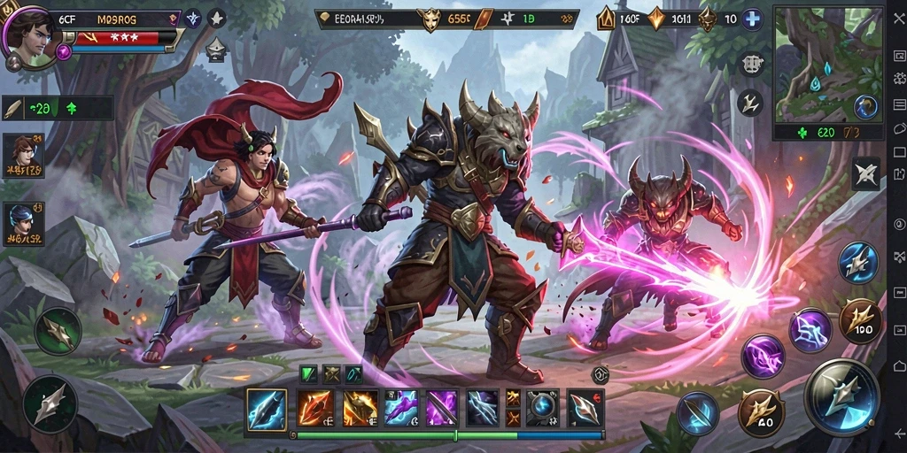 Tampilan gameplay seru dari 6CF dalam dunia MMORPG.