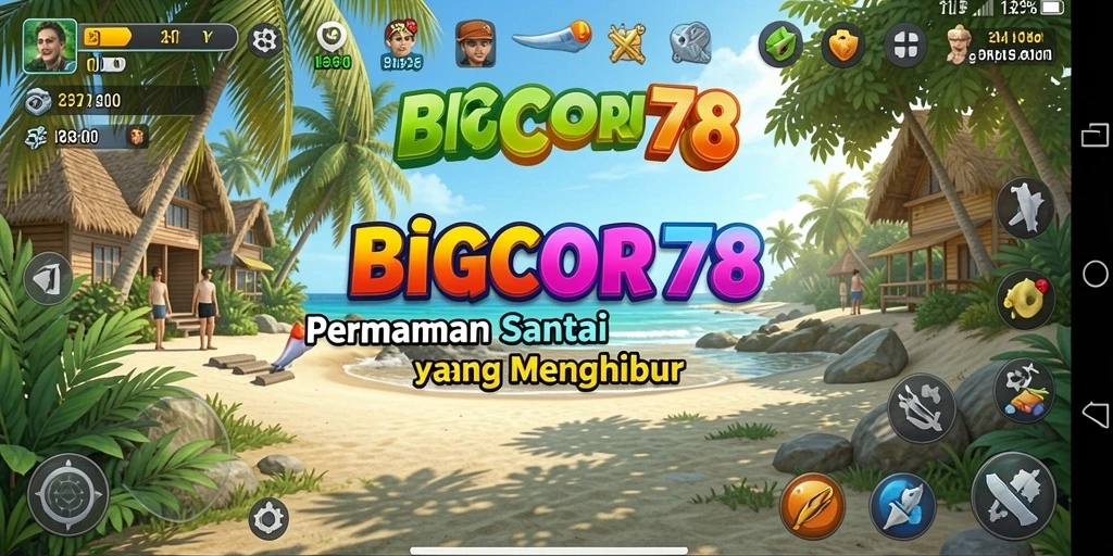 Tangkapan layar utama menampilkan gameplay menyenangkan dari BIGCOR78.