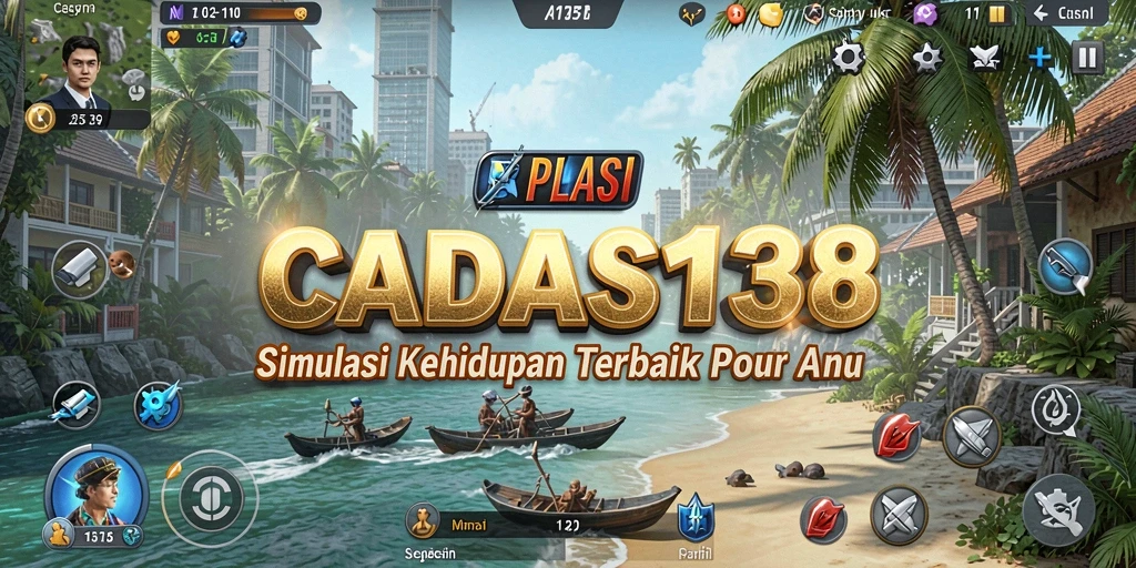 Tangkapan layar utama CADAS138 menampilkan gameplay simulasi yang keren.