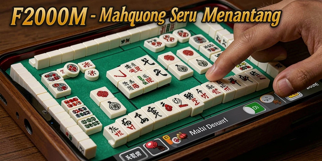 Tampilan gameplay Mahjong yang menarik di F200M.