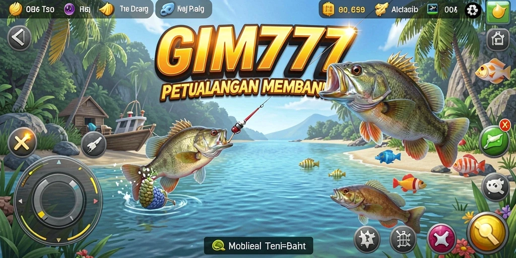 Tampilan gameplay menarik dari GIM777 saat memancing.