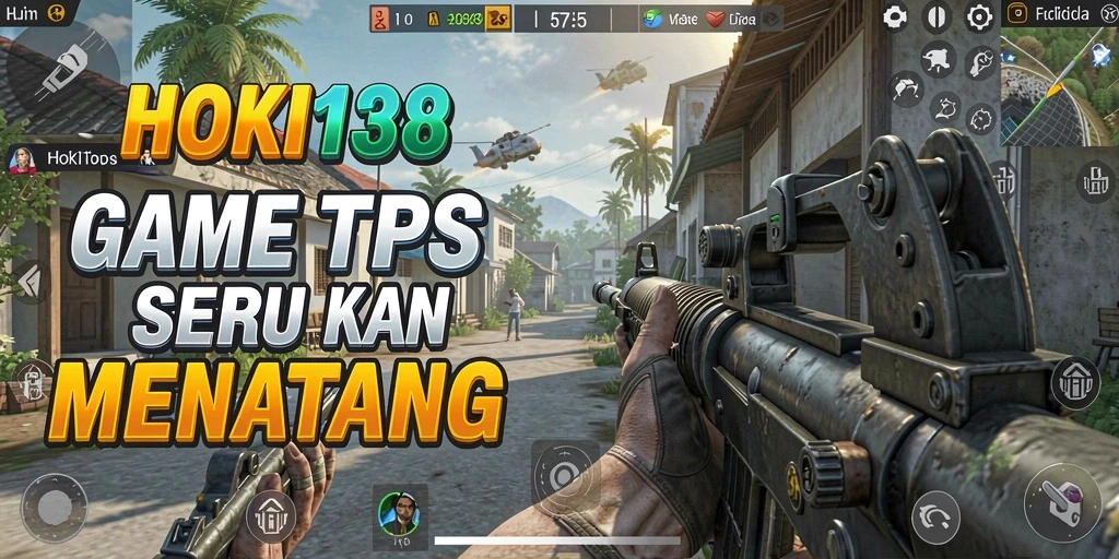 Screenshot HOKI138 menunjukkan aksi mendebarkan dalam gameplay TPS.