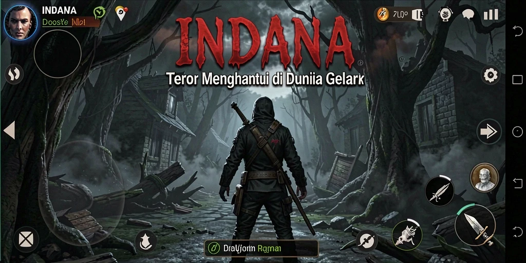 Tangkapan layar INDAAA menampilkan suasana kegelapan yang mencekam.