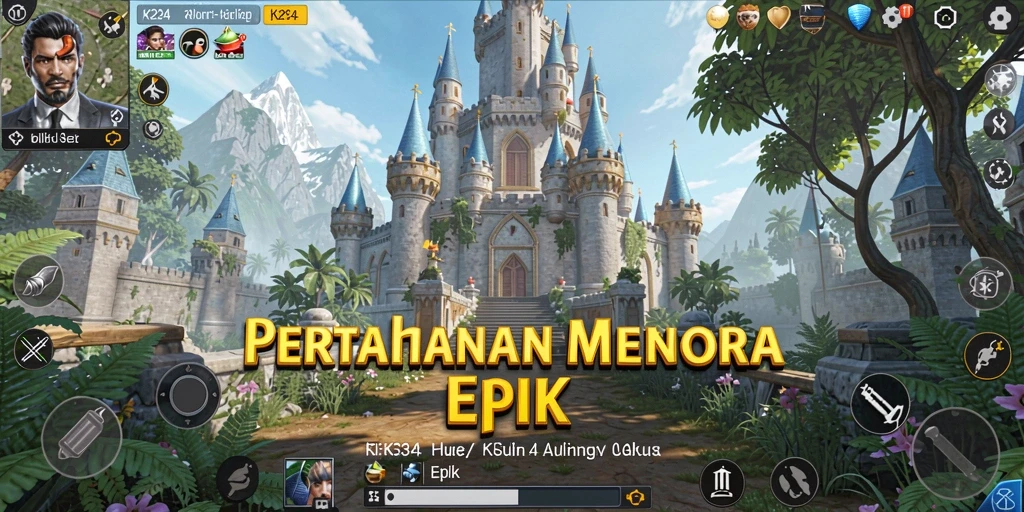 Tampilan gameplay K234 yang seru dan menegangkan dalam Tower Defense.