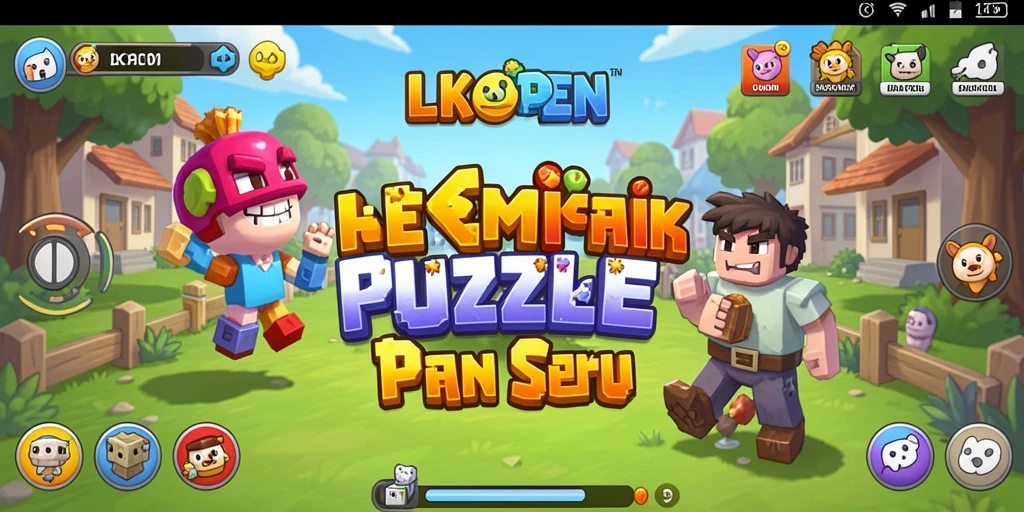 Screenshot LKOPEN menunjukkan gameplay Puzzle yang menarik dan menantang.