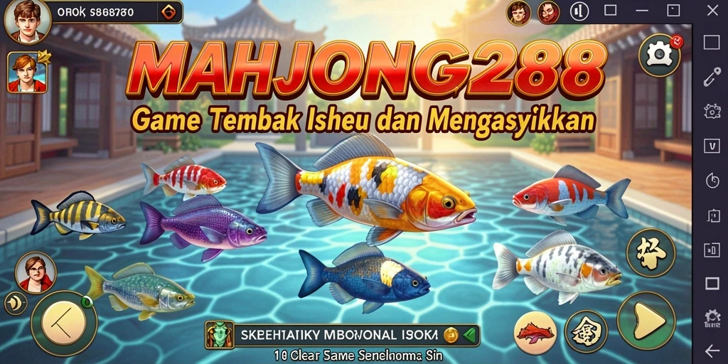 Gameplay Tembak Ikan seru di MAHJONG288.