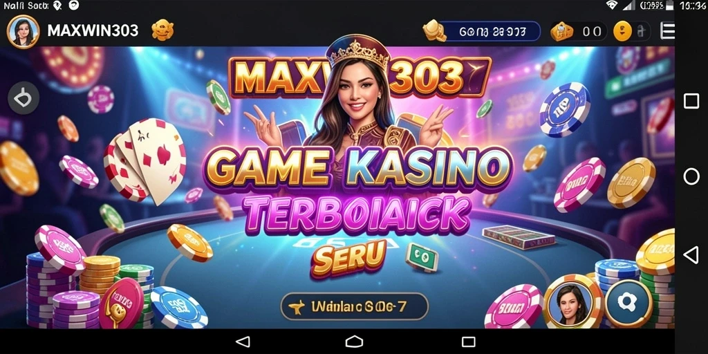 Screenshot MAXWIN303 menampilkan gameplay Kasino yang seru dan mendebarkan.