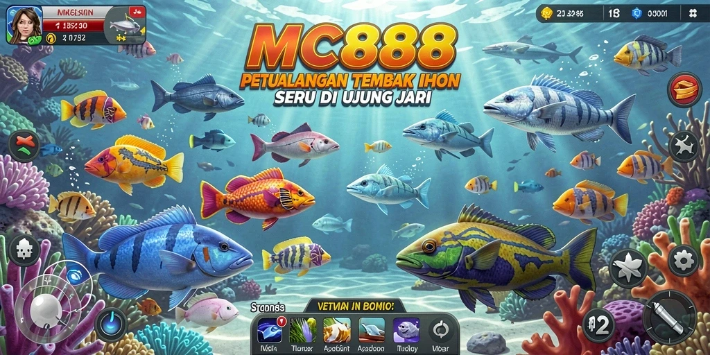 Screenshot gameplay menampilkan aksi memancing ikan yang seru.