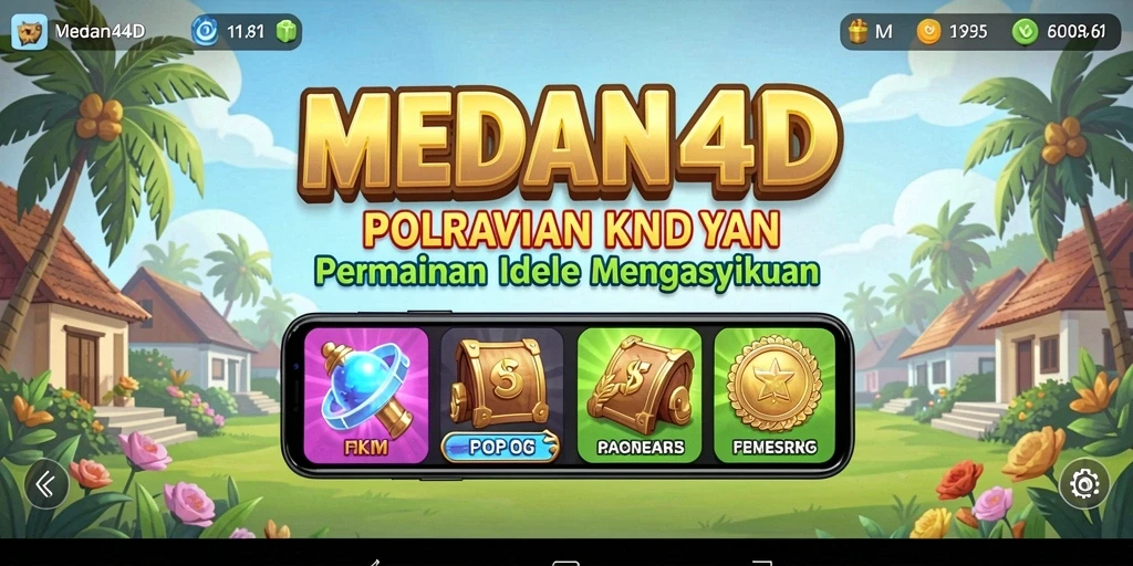 Tampilan gameplay menarik dari MEDAN4D yang penuh warna.