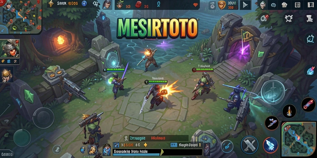 Tangkapan layar gameplay <strong>MESIRTOTO</strong> menunjukkan pertempuran yang intens dan pengelolaan sumber daya.