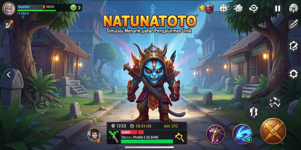 Tampilan gameplay NATUNATOTO yang memukau dan interaktif.