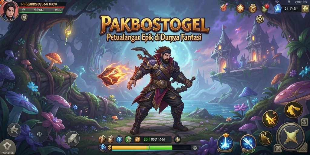 Tampilan gameplay PAKBOSTOGEL yang epik dan penuh aksi.