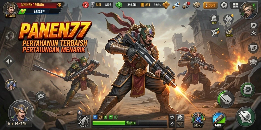 Tampilan gameplay PANEN77 yang menegangkan dalam melindungi wilayah.