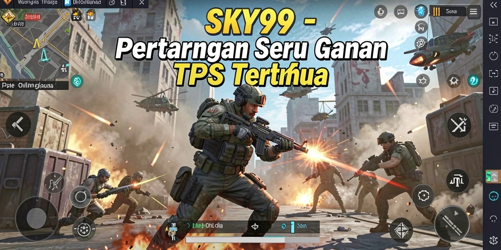 Gambaran gameplay mendebarkan dalam SKY99 dengan aksi yang intens.