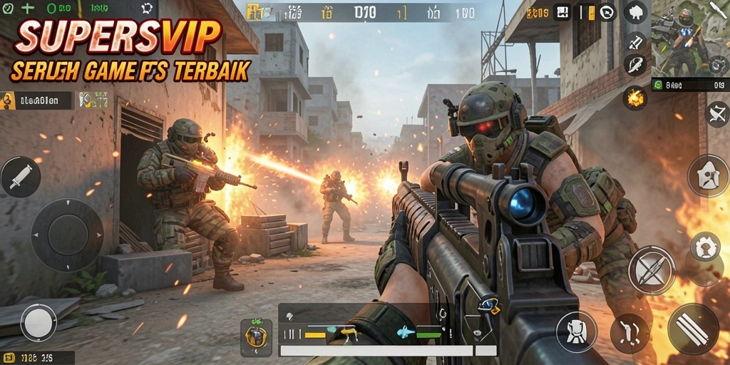 Tangkapan layar dari gameplay mendebarkan di SUPERSVIP.