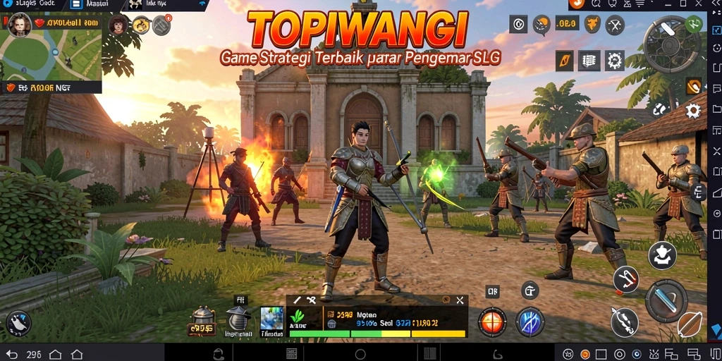 Tampilan gameplay menarik dari TOPIWANGI yang penuh strategi.