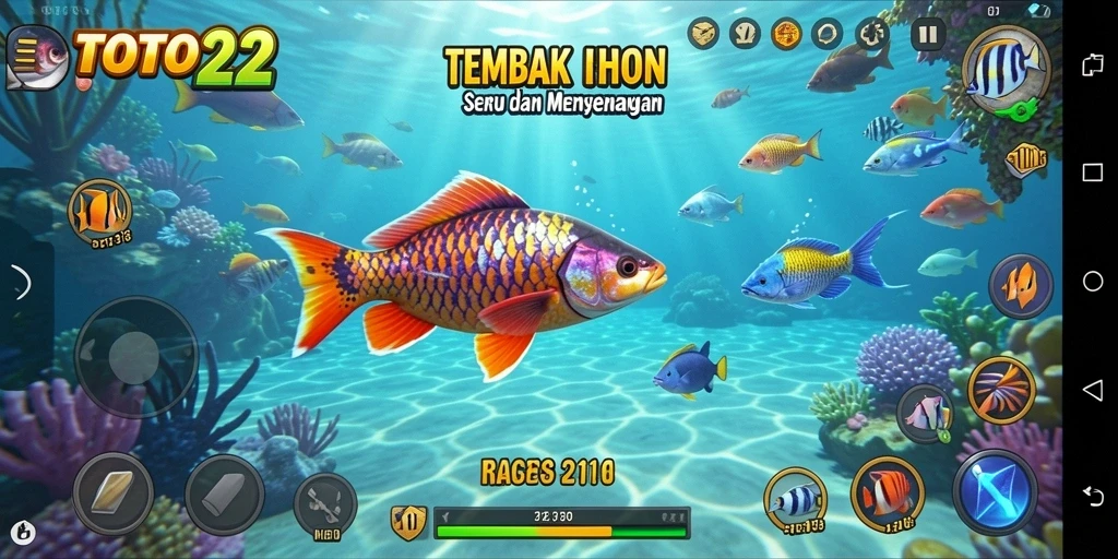 Screenshot gameplay Tembak Ikan yang menarik dan seru.