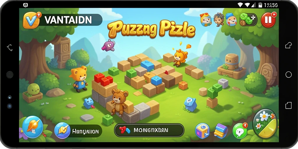 Screenshot gameplay VANTAIDN menunjukkan tantangan Puzzle yang mengasyikkan.