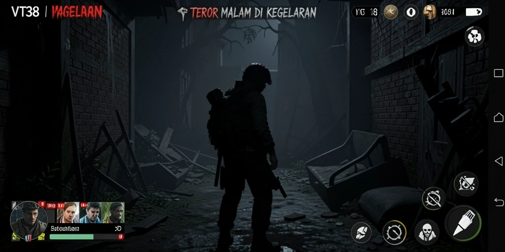 Tangkapan layar gameplay VT38 menampilkan suasana ketegangan yang tinggi.