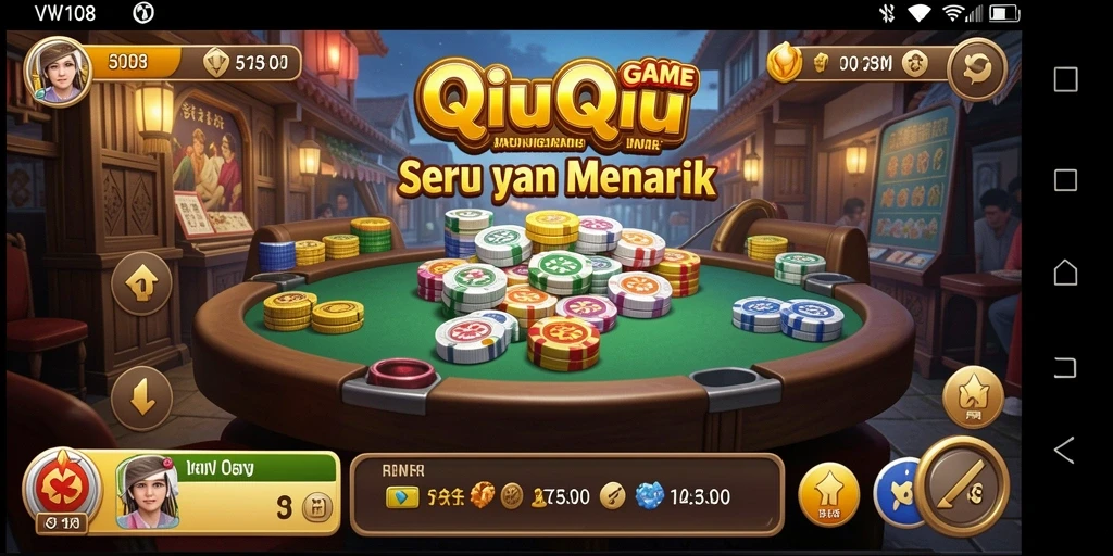 Tampilan menarik dari gameplay QiuQiu di VW108.